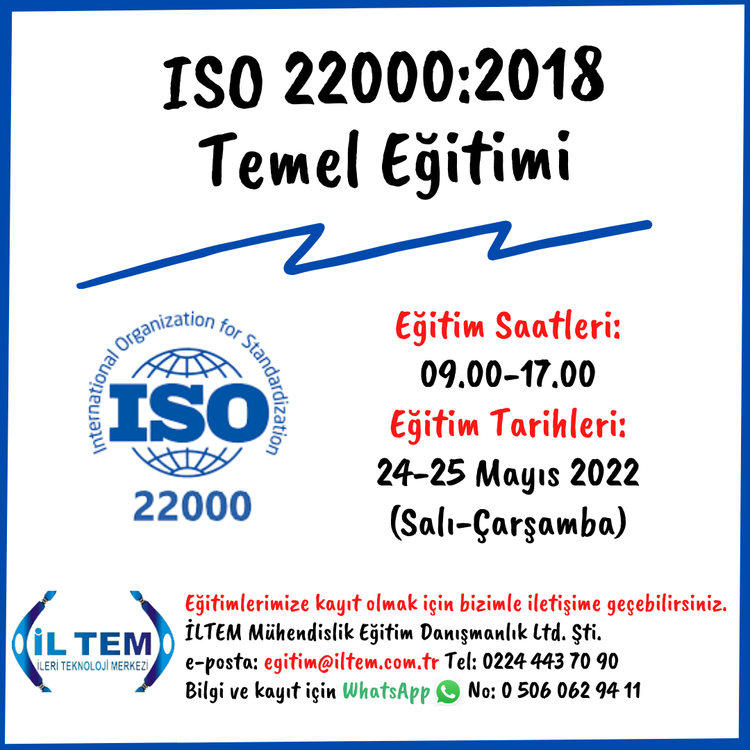 ISO 22000:2018 TEMEL ETM 24 MAYIS 2022 BURSA