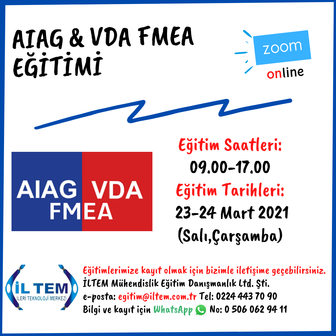 AIAG & VDA FMEA (YEN REVZYON) ETM 23-24 MART 2021 DE BALIYOR
