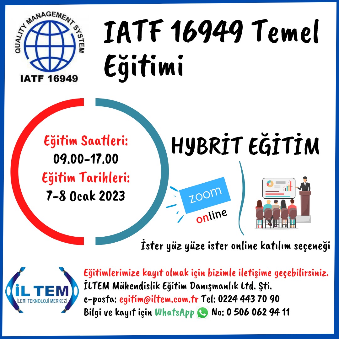 IATF 16949:2016 TEMEL ETM 7 OCAK 2023 STANBUL