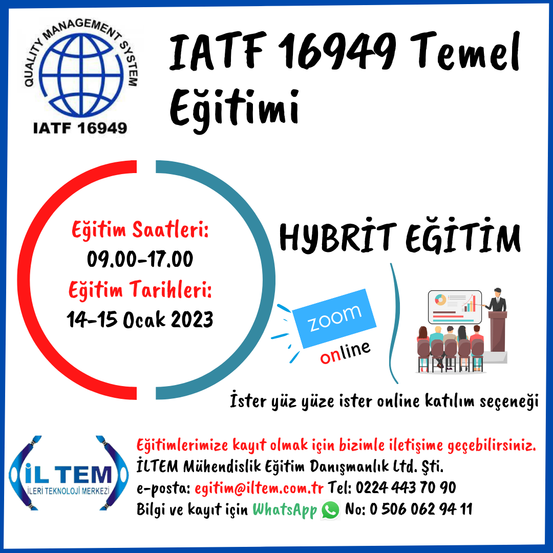IATF 16949:2016 TEMEL ETM 14 OCAK 2023 BURSA