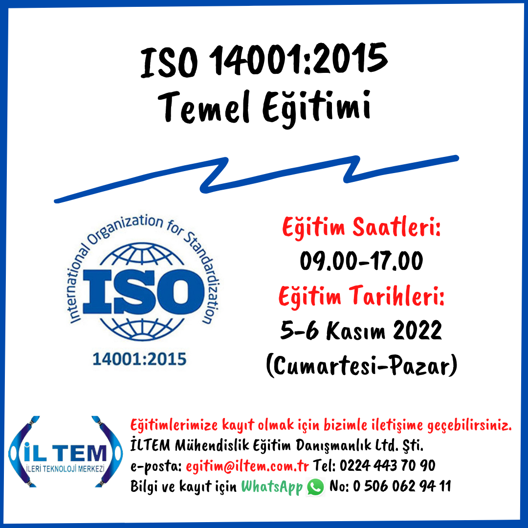 ISO 14001:2015 TEMEL ETM 5 KASIM 2022 STANBUL