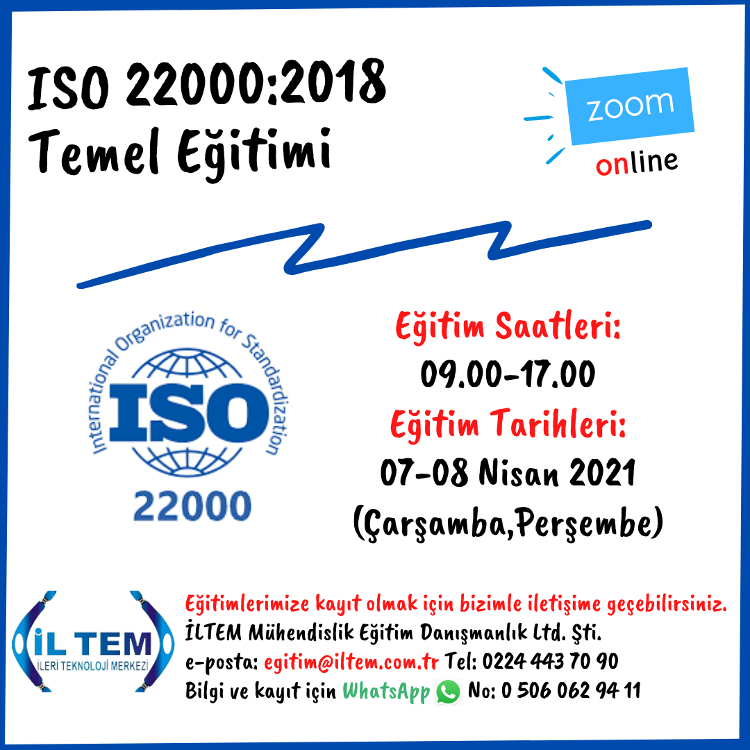 ISO 22000 TEMEL ETM ONLINE 07-08 NSAN 2021 DE BALIYOR BURSA