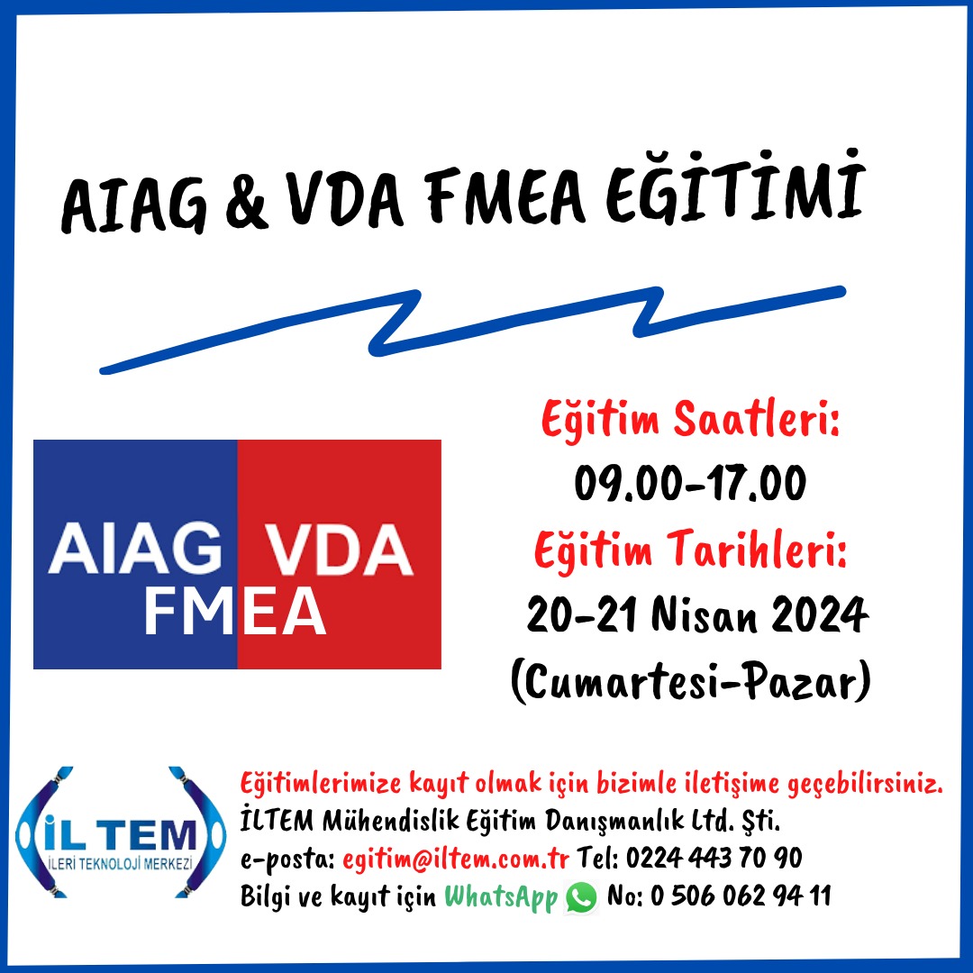 AIAG & VDA FMEA ETM 20-21 Nisan 2024 BURSA