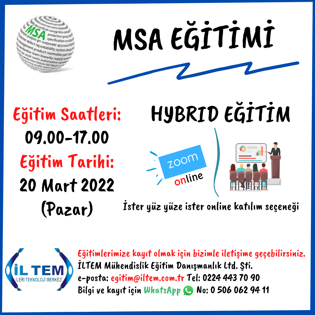 MSA Eitimi 20 Mart 2022 Bursa