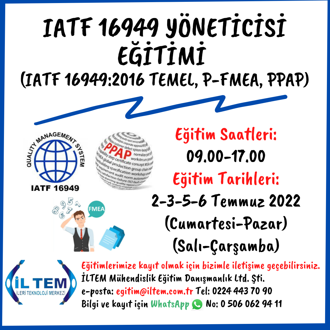 IATF 16949 YNETCS ETM 2 TEMMUZ 2022 BURSA